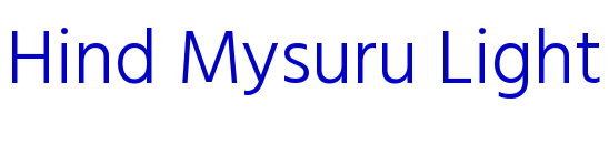 Hind Mysuru Light フォント